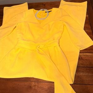 Preston & York Bright Yellow Jumpsuit
